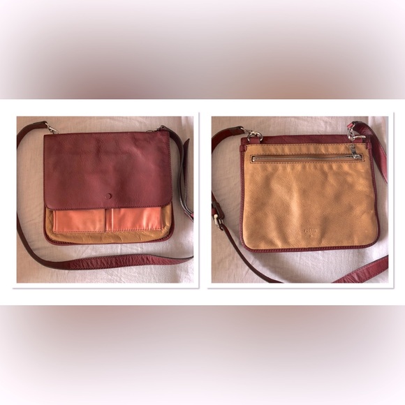Fossil cross bag. Vintage leather original